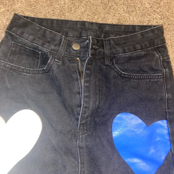 Heart patterned jeans - Picture 2 of 4
